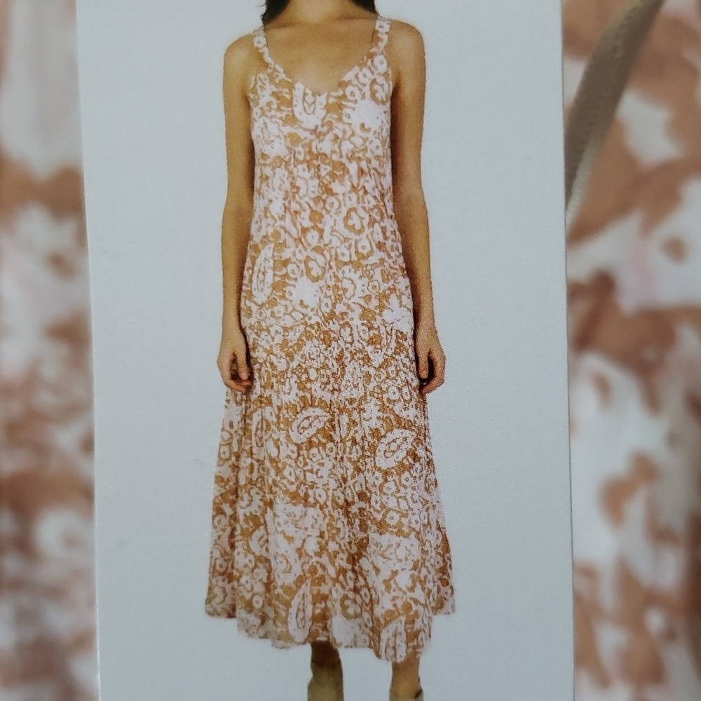 Joie Tiared shoulder strap sleeveless fully lined maxi dress size XL